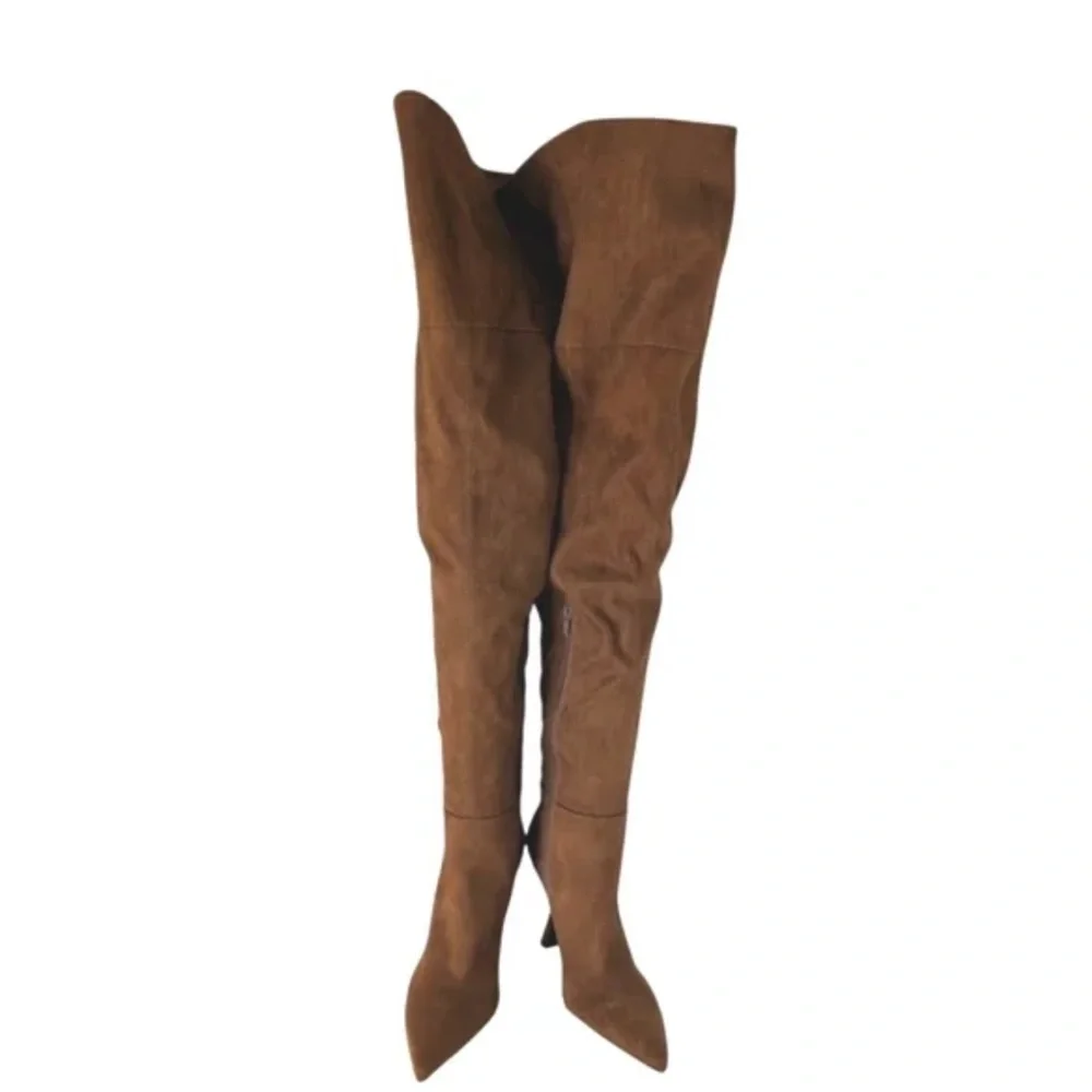 Jeffrey Campbell Brown Over the Knee suede Boots